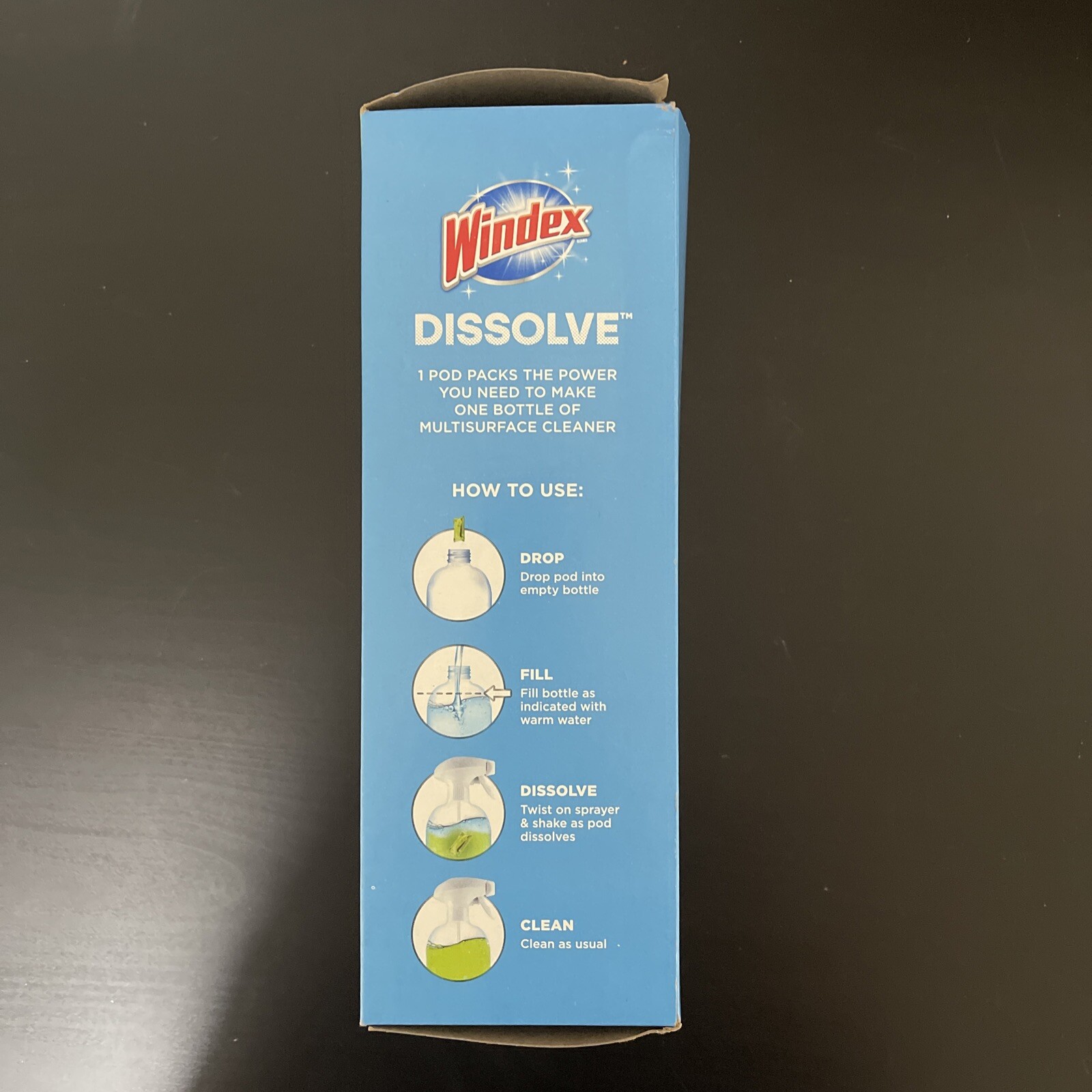 Windex Dissolve Concentrated Pods, Multisurface Cleaner Starter Kit contains 1