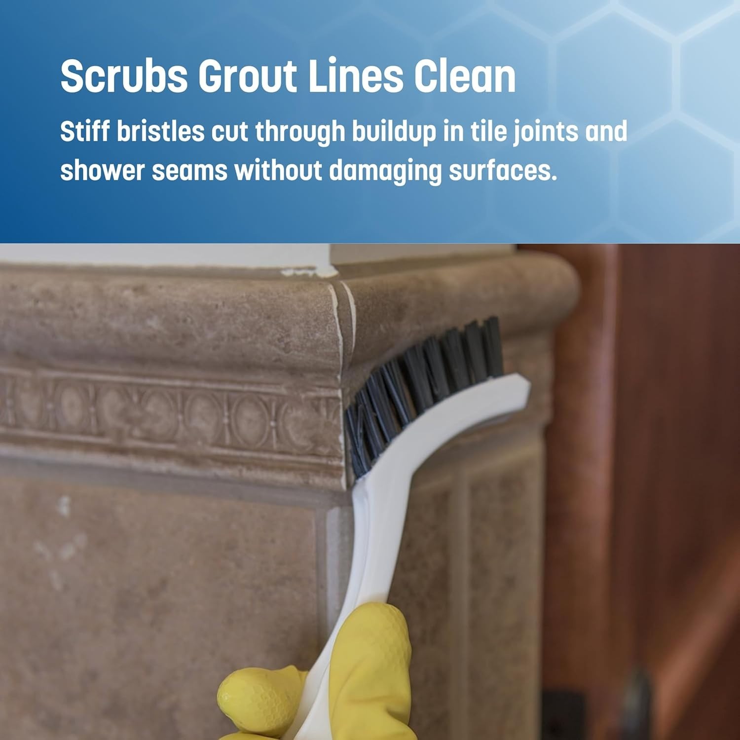 Compact Crevice Brush Set, 24-Pack, White, 8 Inches
