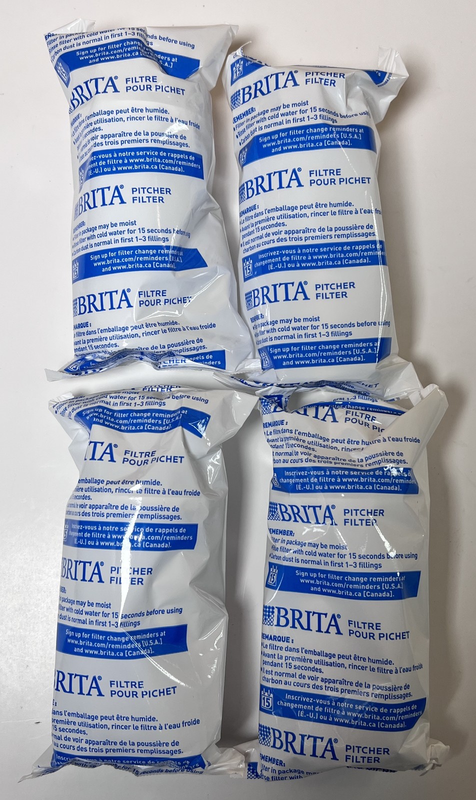Brita Pitcher Water Filters – 4 Pack Replacement Filters for Cleaner Water