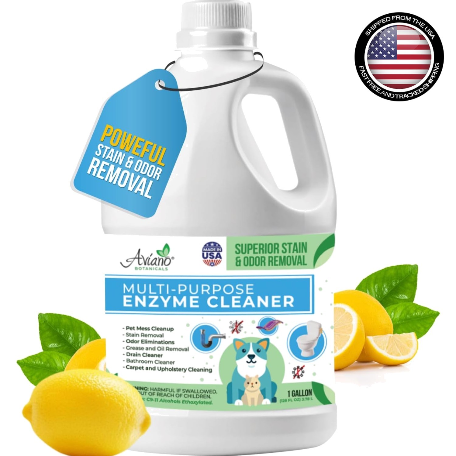 Professional-Grade 1 Gallon Enzyme Cleaner: Non-Corrosive & Multi-Surface Use