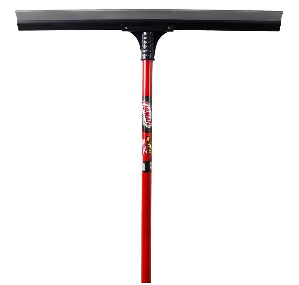 Libman 24 in. Multi-Surface Rubber Floor Squeegee With Steel Handle, Pack of 2