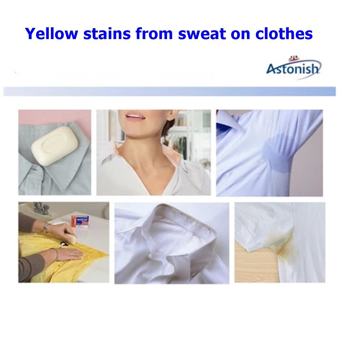 2x Astonish Stain Remover Bar Clothes Carpet Upholstery Pre Laundry Fabric 75g.