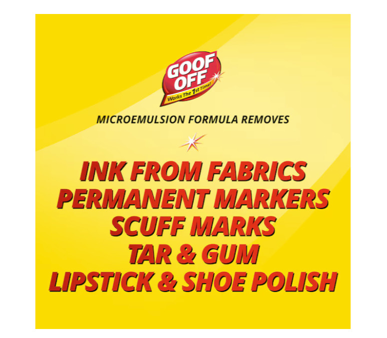 Goof Off 4 -oz Liquid All-Purpose Cleaner Fabric Clothing Plastic Stain Remover