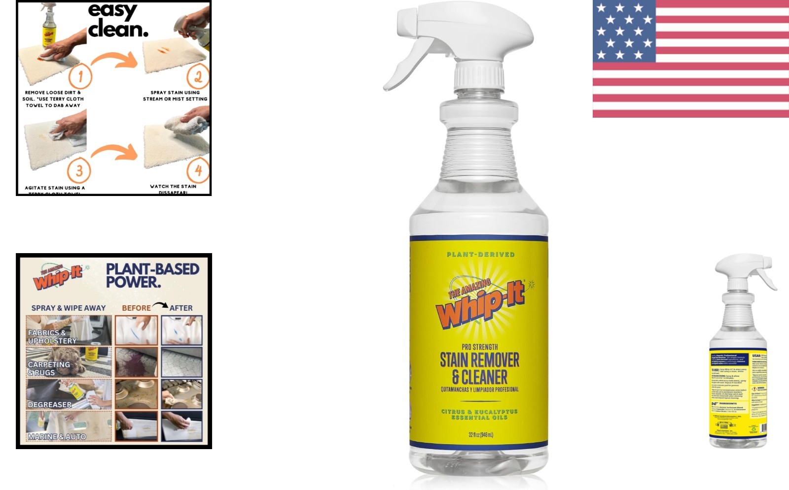 Whip It 32oz Environmental Friendly Multi-Purpose Cleaner – Citrus & Eucalyptus