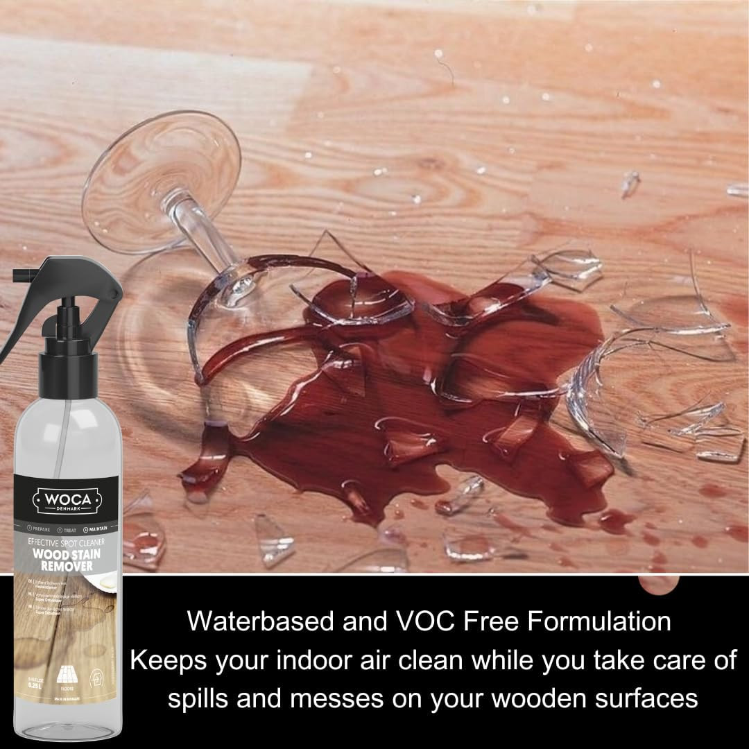Denmark Wood Stain Remover – Water-Based Cleaner for Indoor Wood Furniture, Cabi