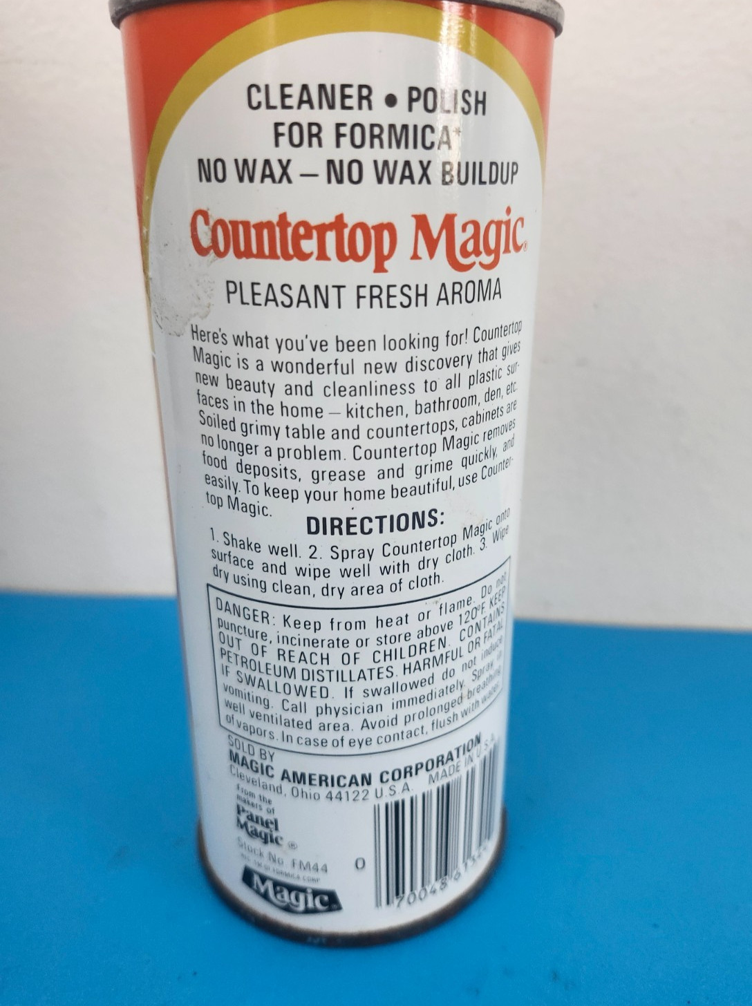 Vintage Countertop Magic 13 oz. Formica/Laminate Cleaner & Polisher ~Full Can~