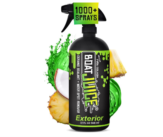 Boat Juice 32 Oz Spray Cleaner And Sio2 Ceramic Sealant For Glossy Finish
