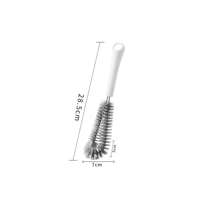 Long Handle Cup Brush L Shape Head for Deep Cleaning of Tumblers and Bottles
