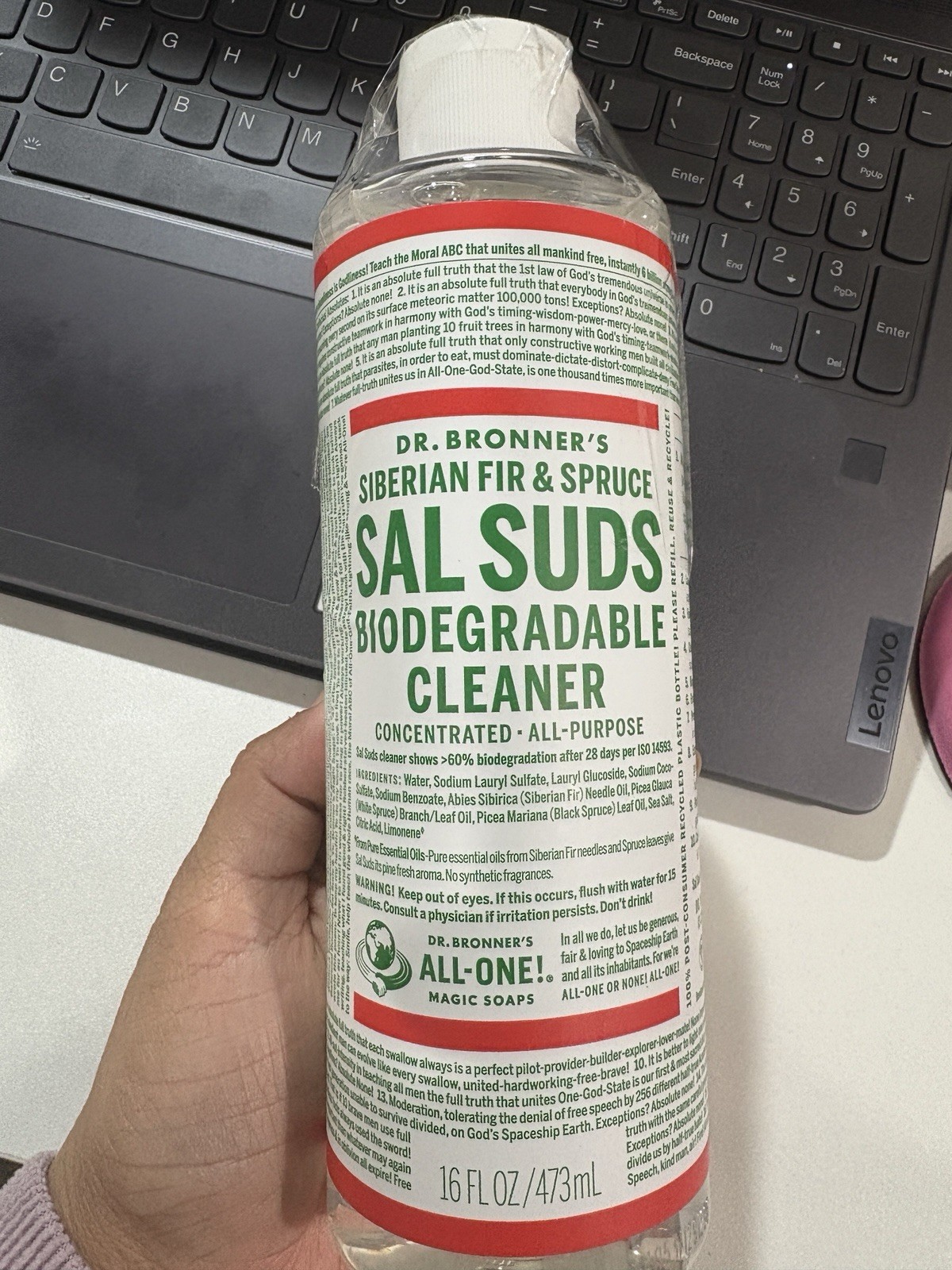 Dr. Bronner’s Sal Suds Biodegradable Cleanser 16 fl oz Pack of 1 Free Shipping