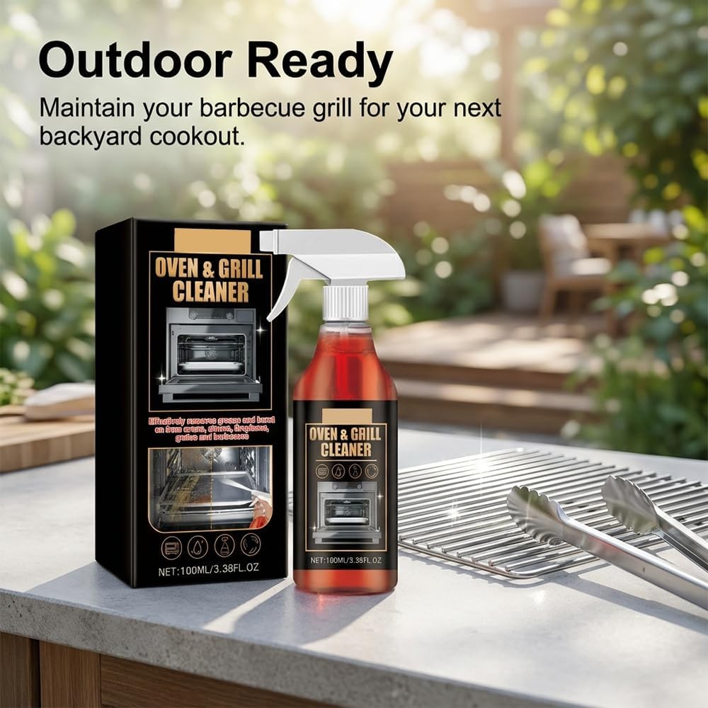 3x Kitchen Heavy Oil Cleaner Spray 100Ml for Ovens,Countertops,Stovetop Cleaning