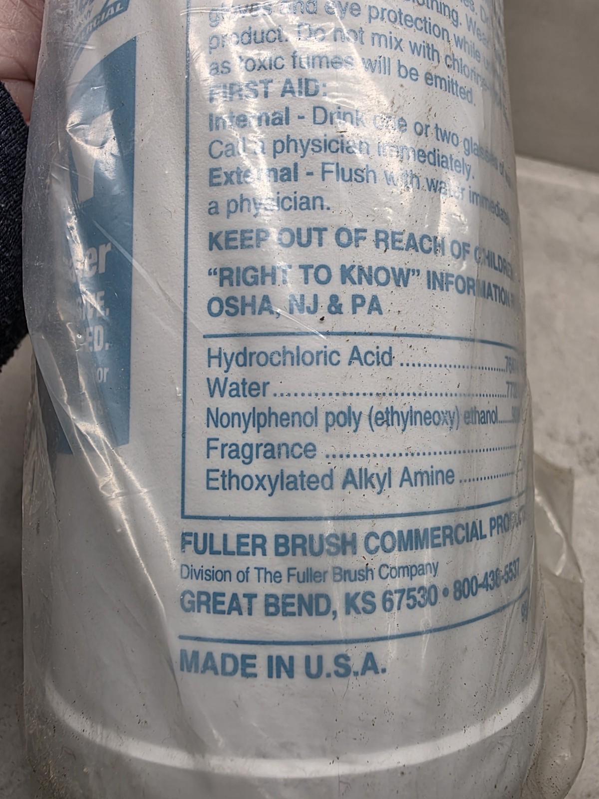 FULLER 3-WAY Cleaner/Descaler For Household Cleaning 1 Qt 32 Oz Discontinued