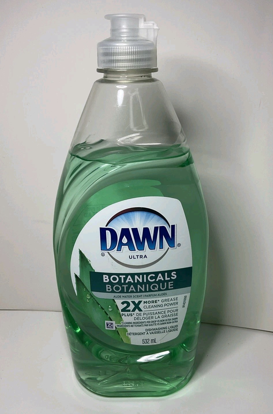 1x DAWN ULTRA BOTANICALS DISH SOAP 17.98 FL OZ (532 mL) ALOE WATER SCENT