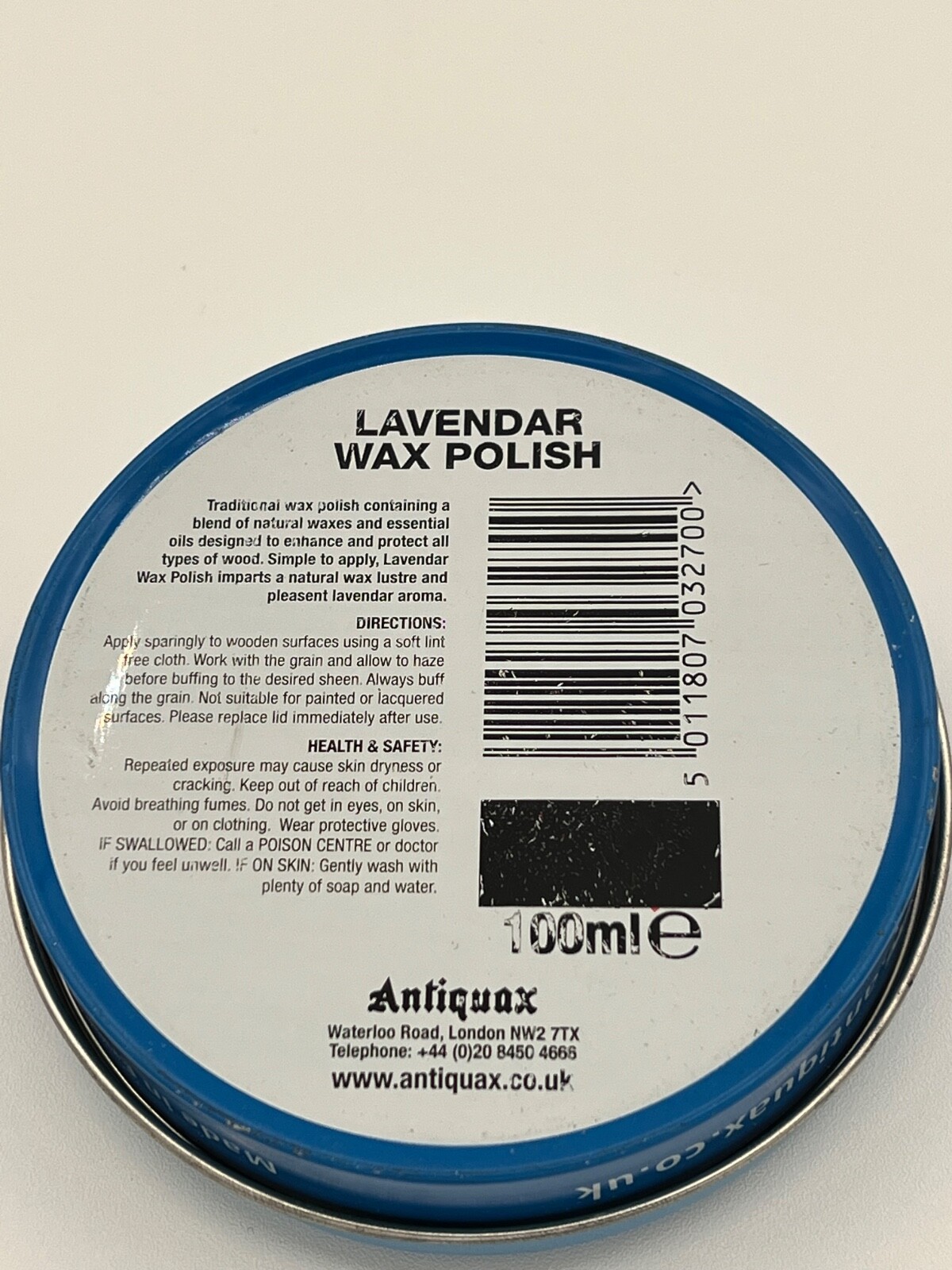 Antiquax Lavender Paste Wax Polish 100 ML. *used in BRITISH MUSEUMS