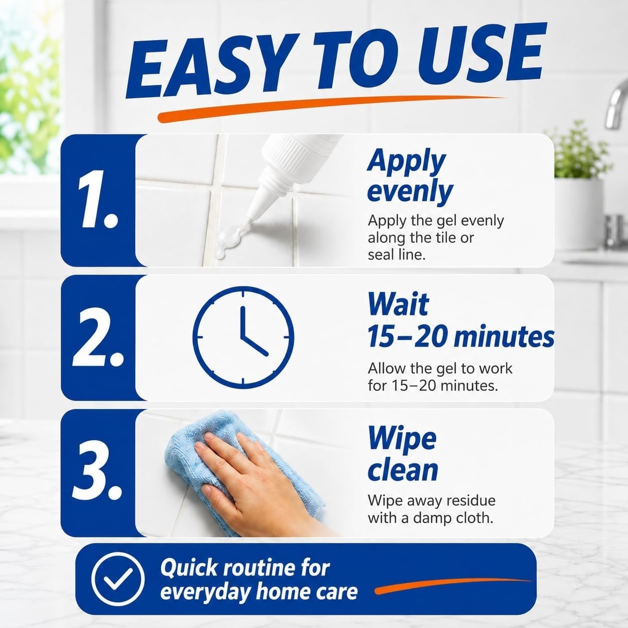 Sugelary Mold Stain Cleaning Gel, 5 Fl oz All-Purpose Household Free Shipping