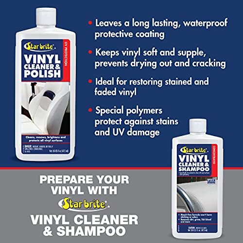 Star brite Vinyl Cleaner Polish Protectant 16 Fl Oz Made in USA