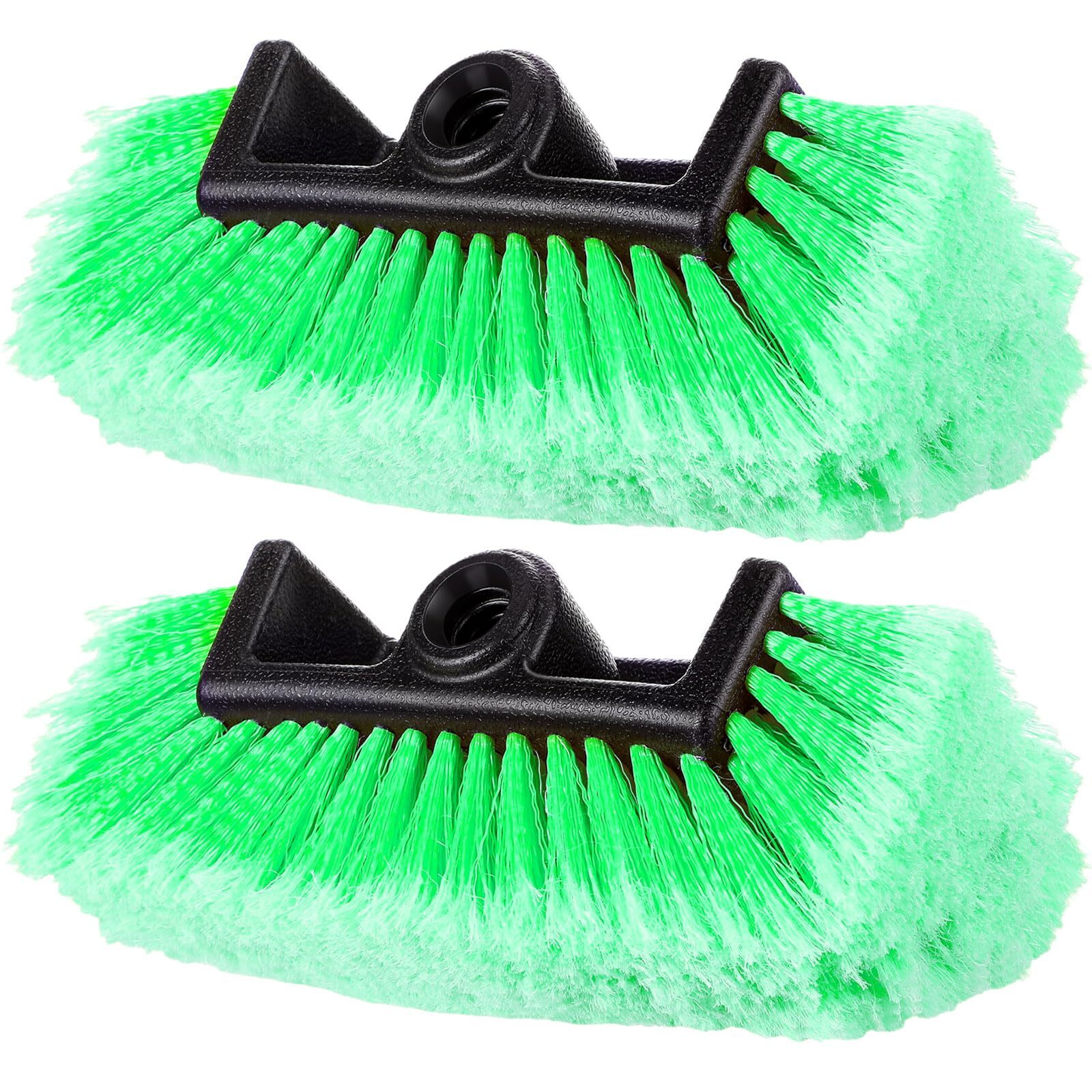 Car Wash Brush 2 Pcs Soft Bristle Flow Thru Cleaning Kit for Auto RV Boat 12″