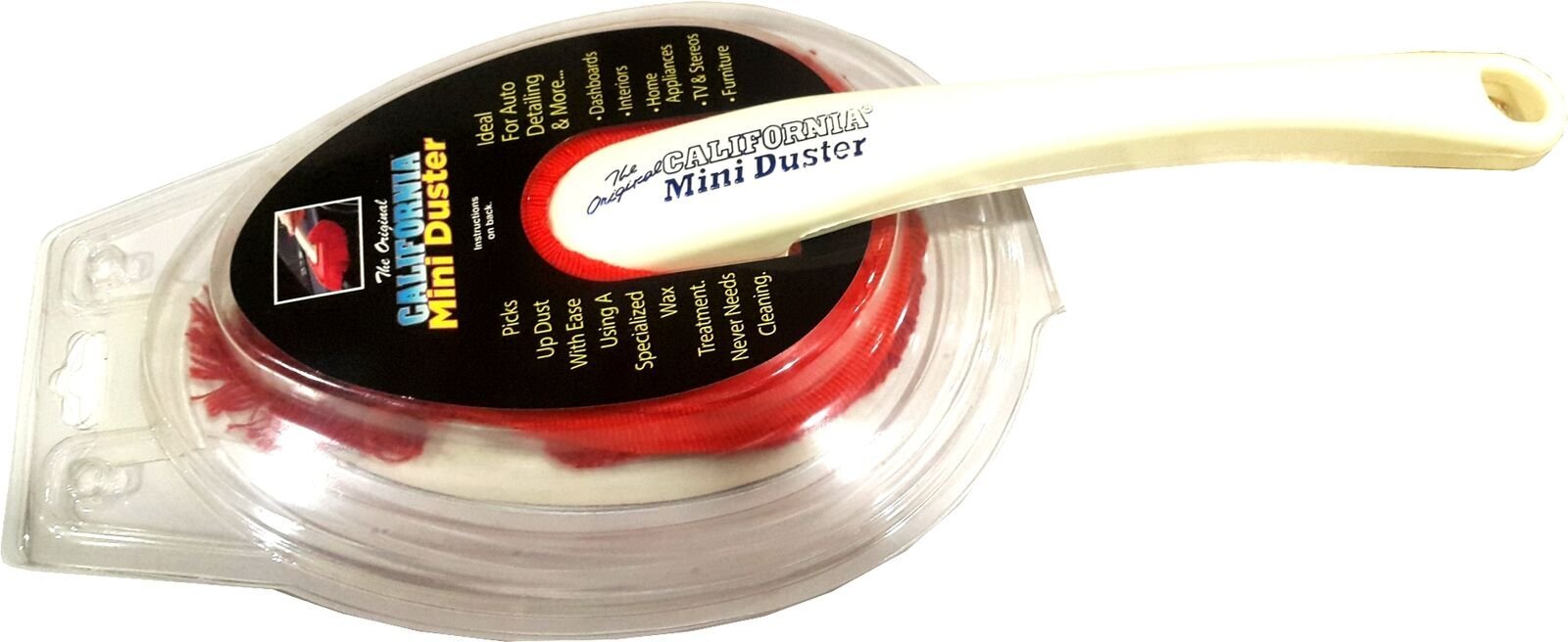 California Mini Duster Red Utility Sponge for Dusting Car Home Appliances