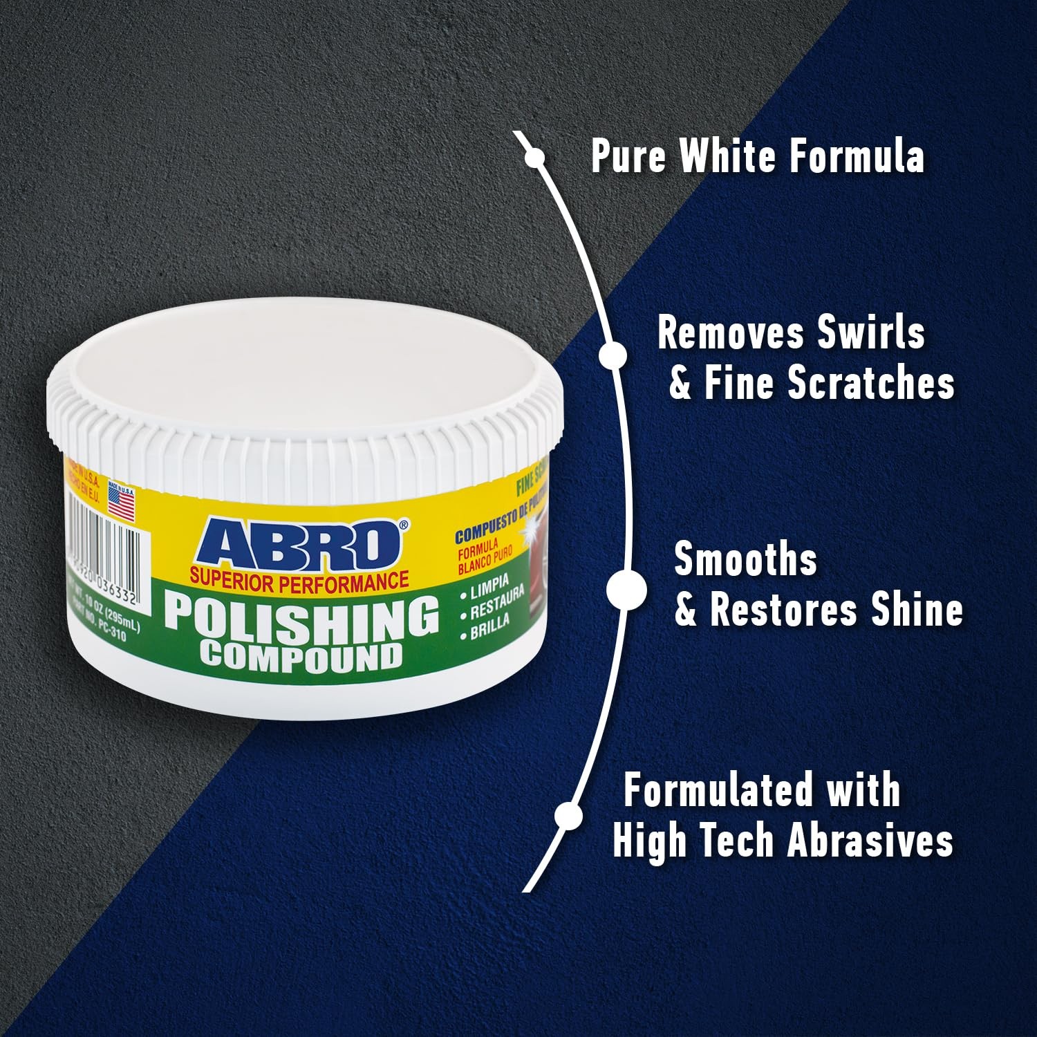 Superior Performance Polishing Compound 10 oz. High-tech Shine Car Scratch Re…