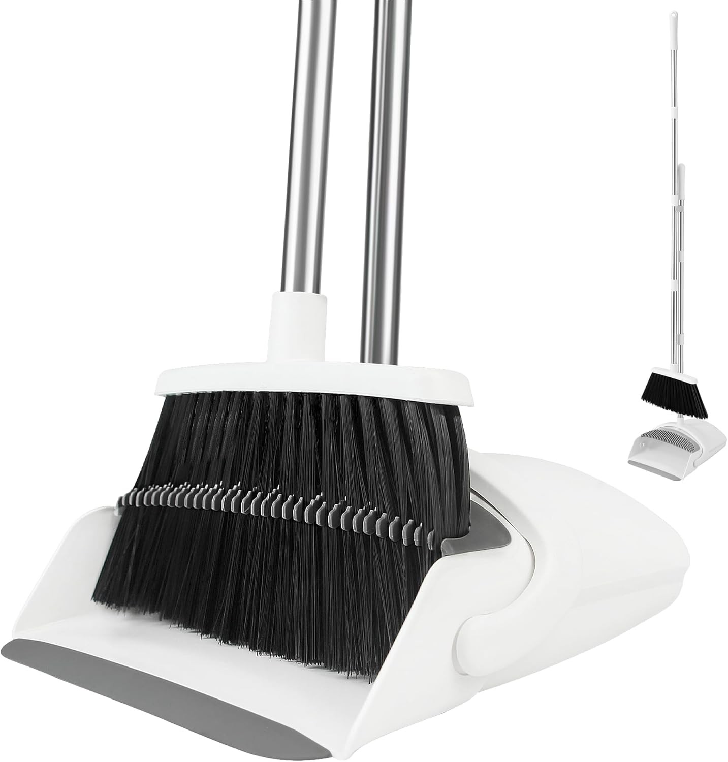 Broom and Dustpan Set for Home, Broom with Dustpan bo Set with Dustpan