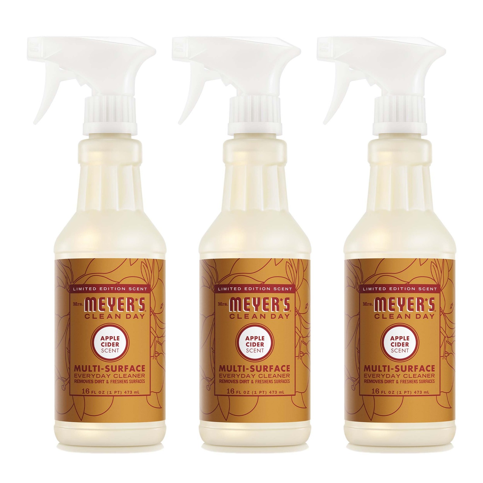 MultiSurface Everyday Cleaner, Cider Scent, 16 Fl Oz Bottle 3 Pack