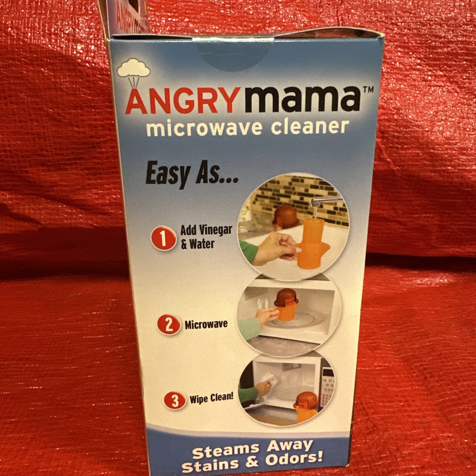 New Angry Mama Microwave Fast Steam Useful Newest Cleaner Cleaning Gadget 2015