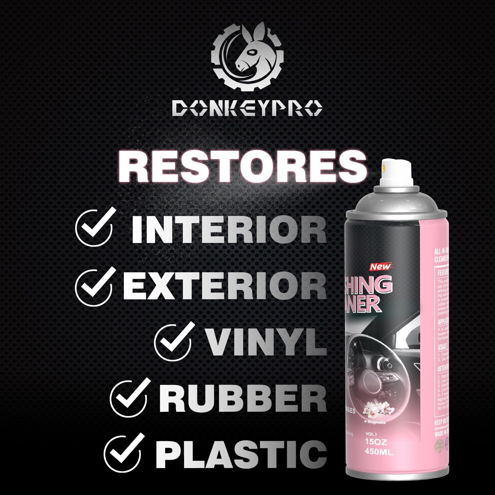 Interior Car Cleaner & Polishing – Repels Dust & Staining, Restores & Protect…