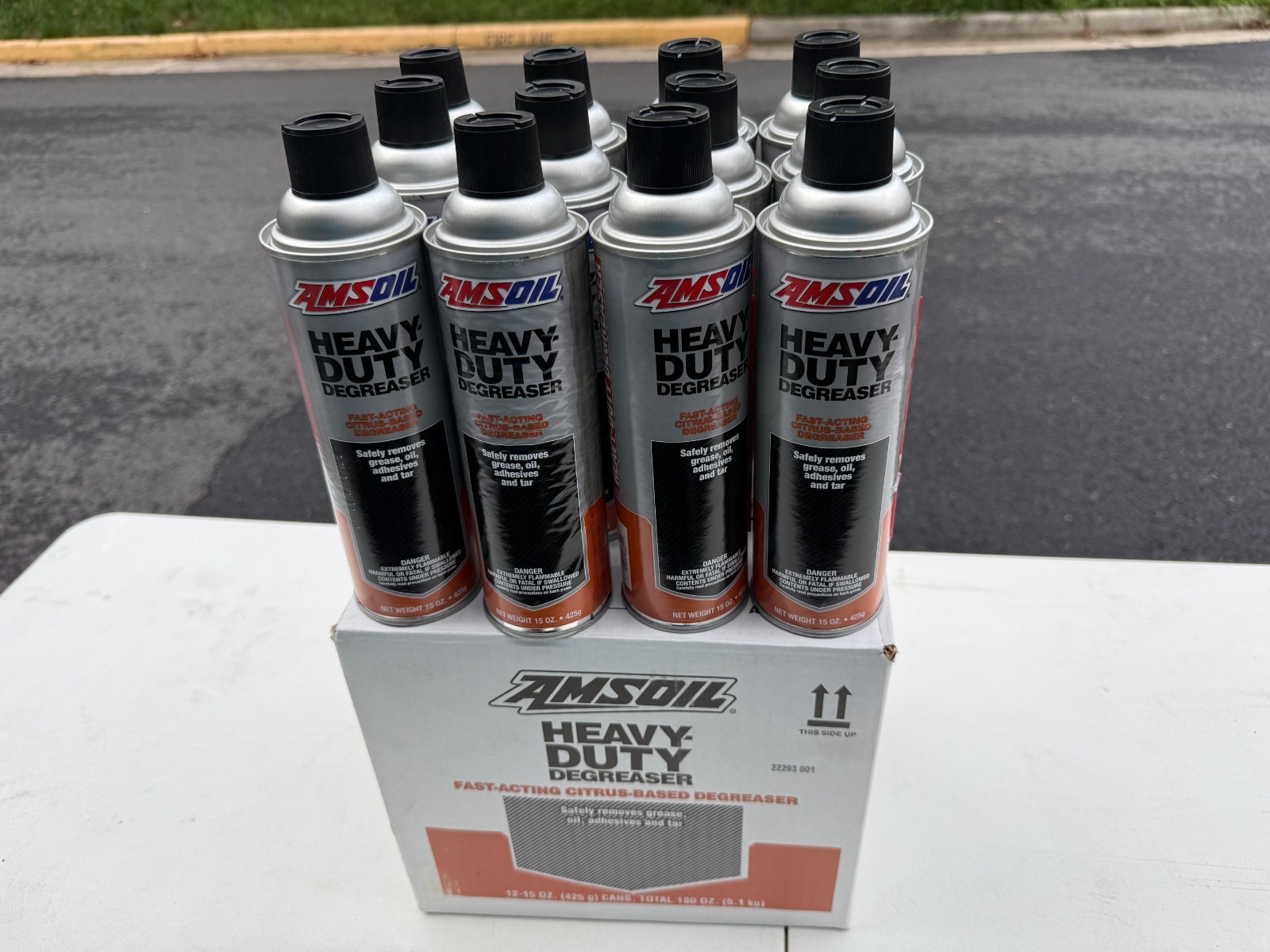 AMSOIL Heavy Duty Citrus Degreaser Spray 15 oz Aerosol Case of 12 Cans New Seale