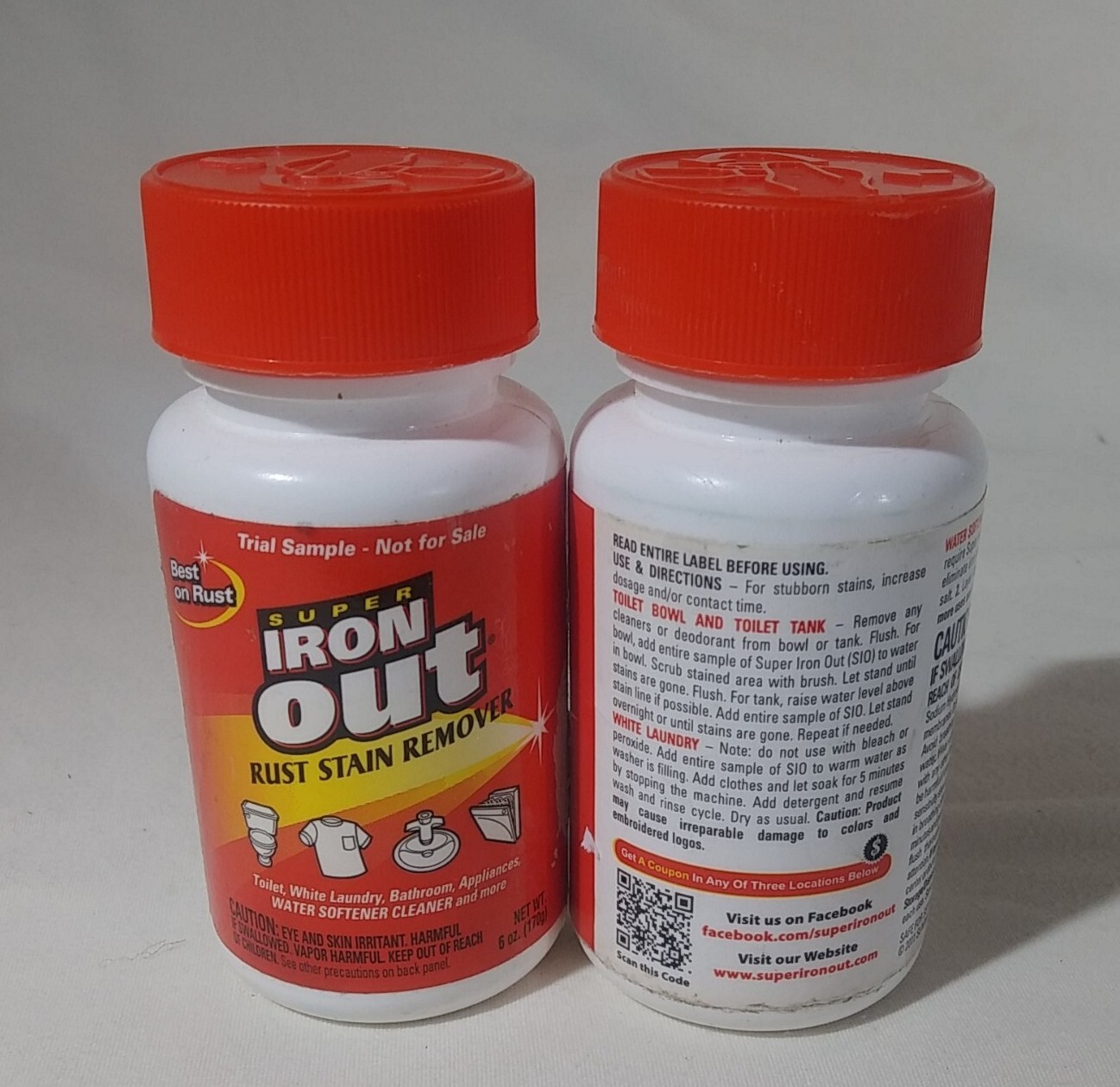 Iron Out Rust Remover Clothes Stains Whitening Bathroom Water Softener Cleaner-2