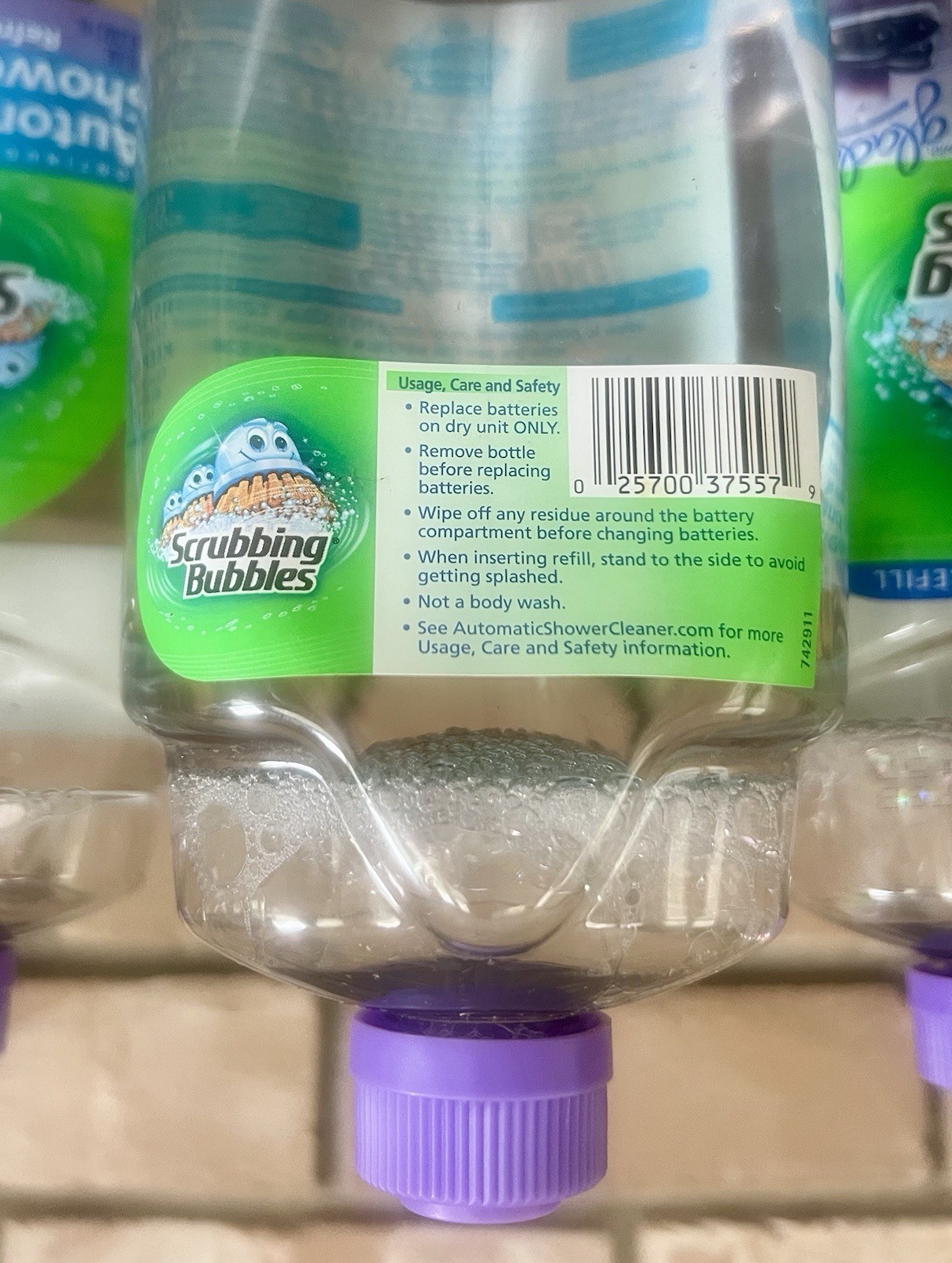 Lot of 3 Scrubbing Bubbles Automatic Shower Cleaner Refill 34 oz Refreshing Spa