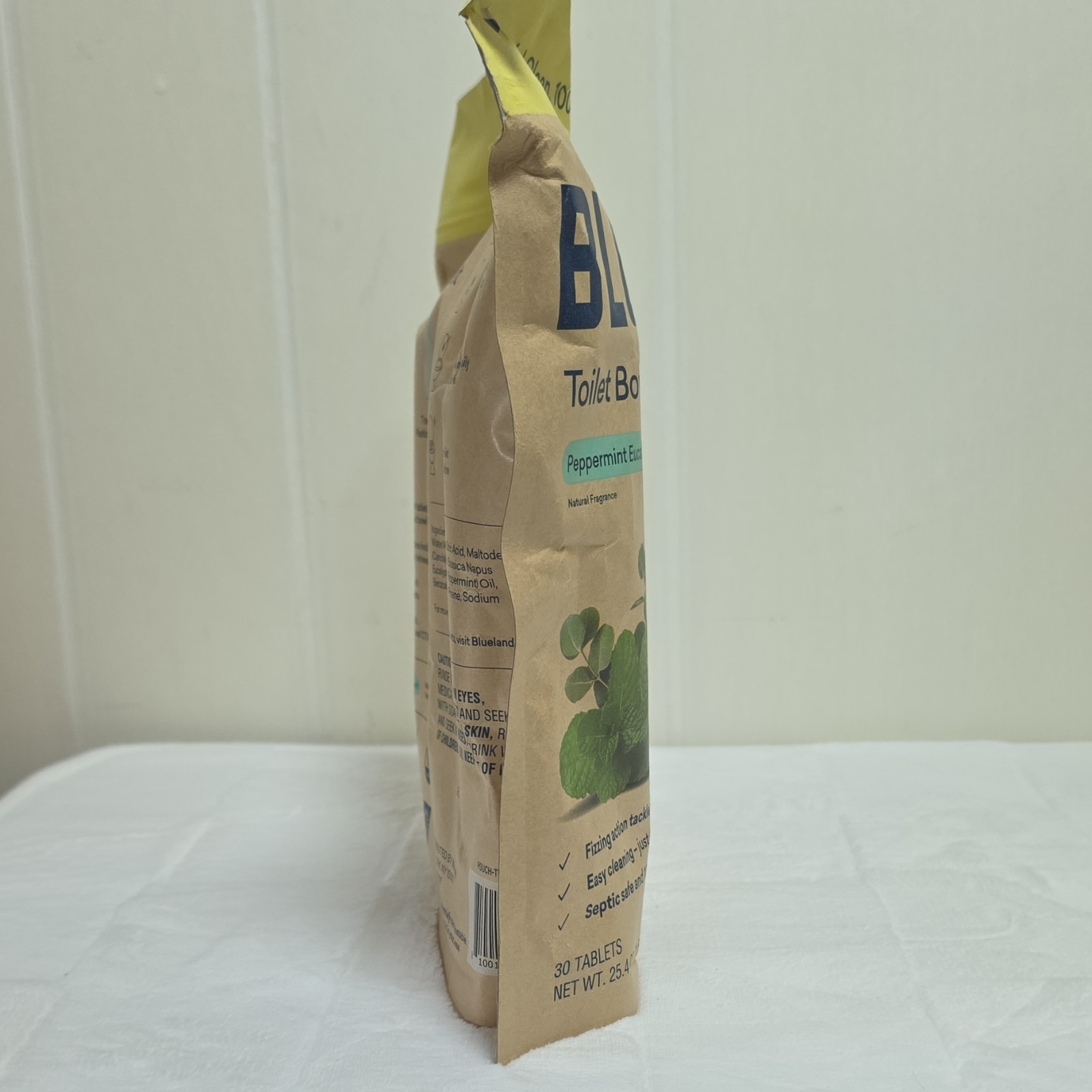 Blueland Toilet Bowl Cleaner Tablets Peppermint Eucalyptus 30 Plastic-Free