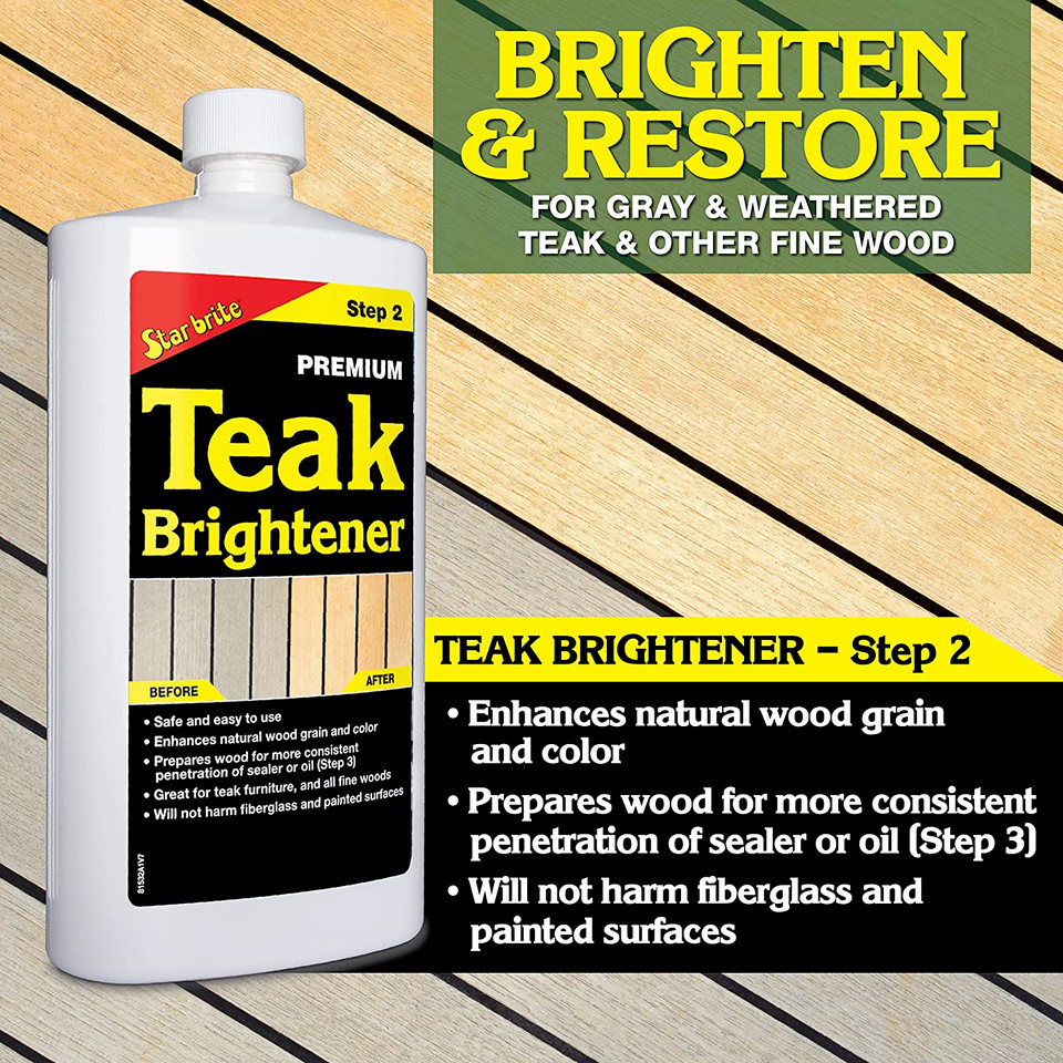 Star Brite 81532 32 oz. Liquid Teak Brightener – Step Two