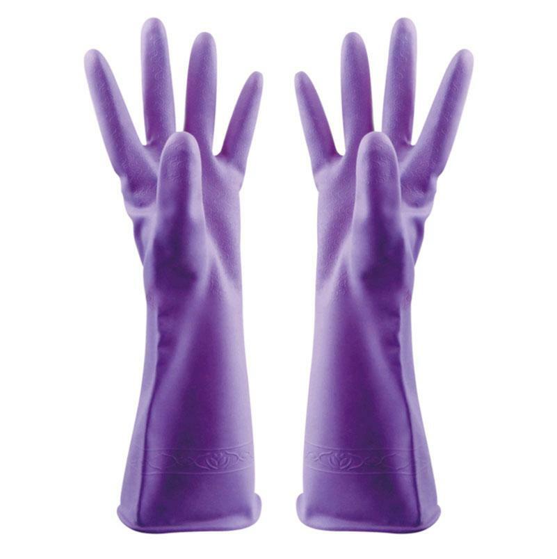 2 Pairs Plastic Home Cleaning Gloves Dish Washing Housework Gloves 4 Colors