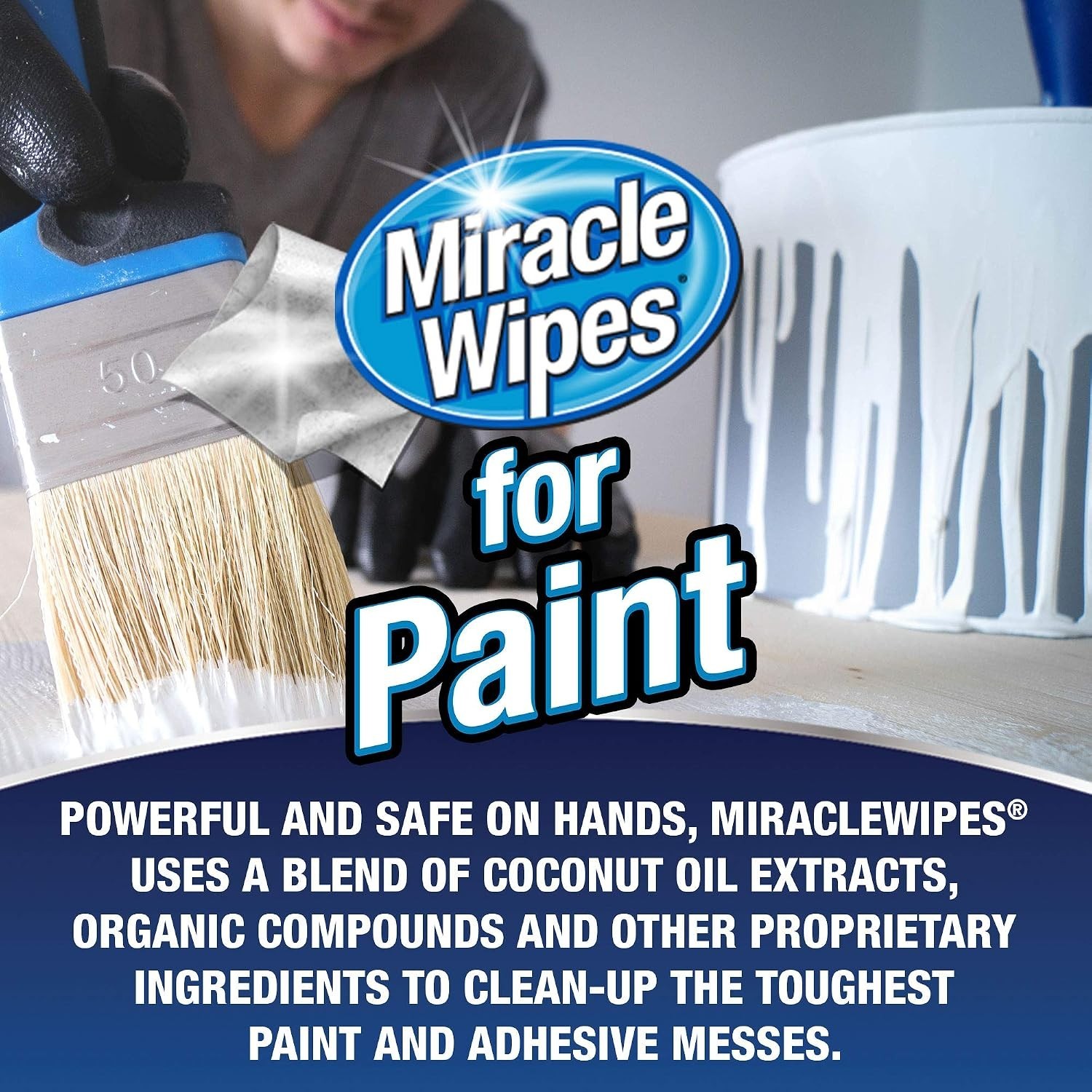All-Purpose Miraclewipes: 60 Count for Tough Paint & Grime Removal – USA Made