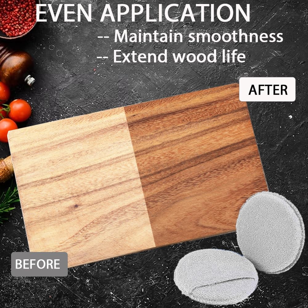 5-Inch Cutting Board Oil Wax Applicator for Maintaining Cutting Board & Woode…