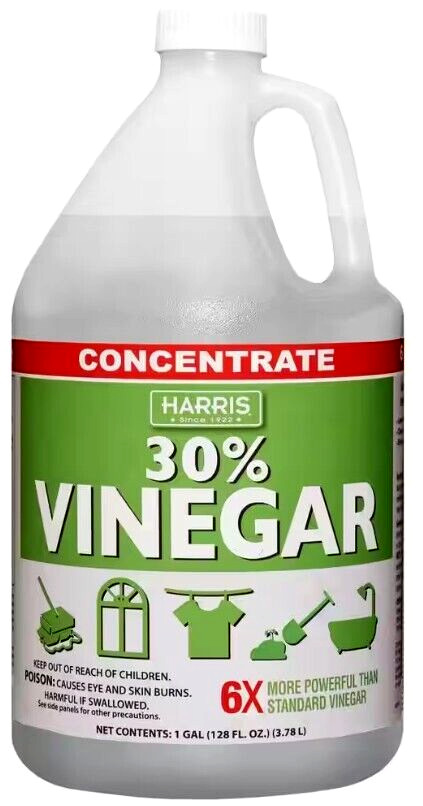 Harris 30% Vinegar Chemical-Free Concentrate & 32oz. Spray Bottle – 1 Gallon