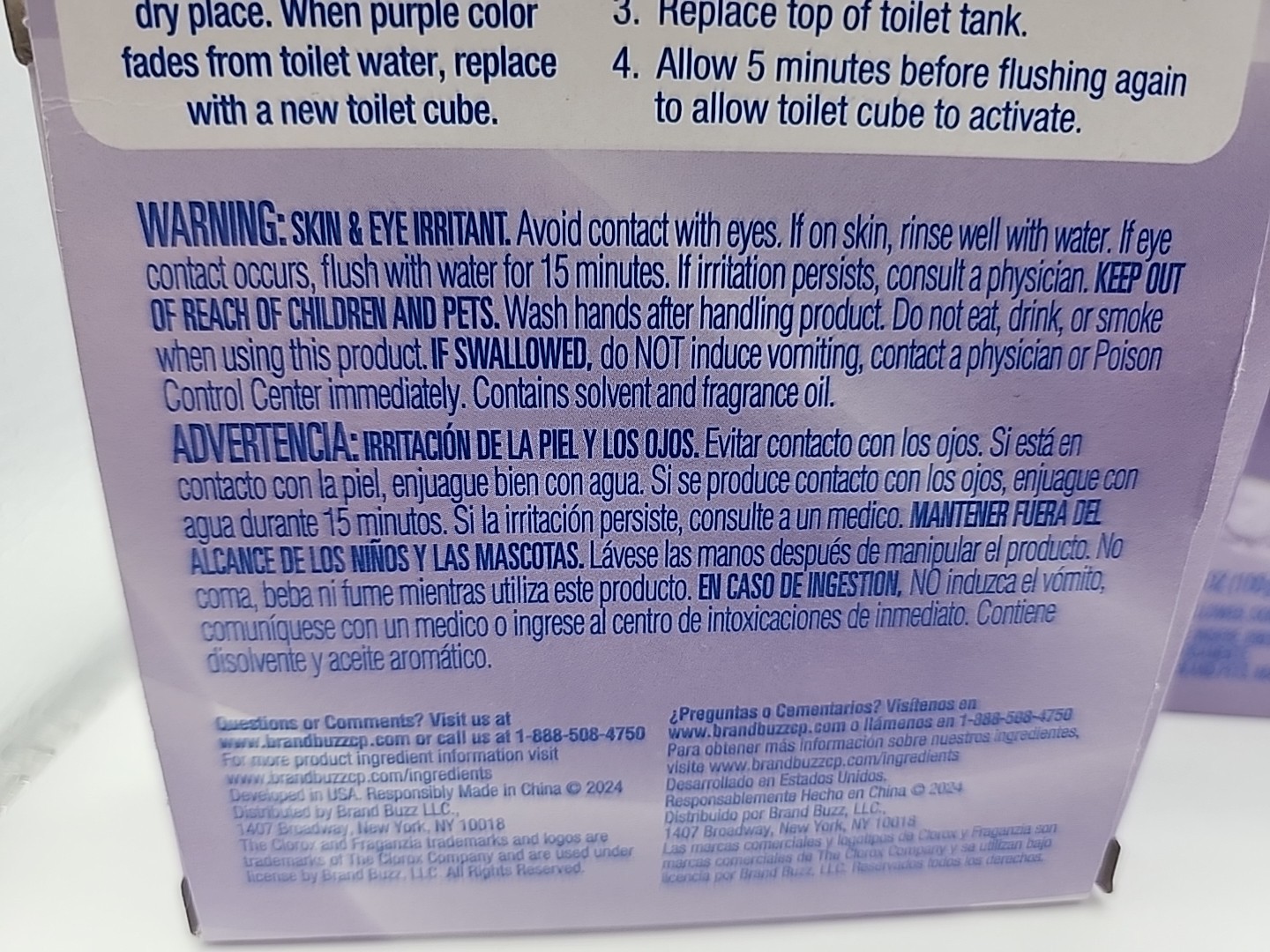 3x Lot Boxes Clorox Automatic Toilet Bowl Cleaner Lavender Bleach Free