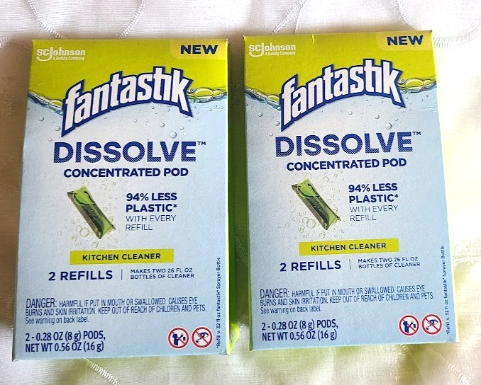 Fantastik Dissolve Concentrated Pod Kitchen Cleaner Refills 2 Packs of 2 Each