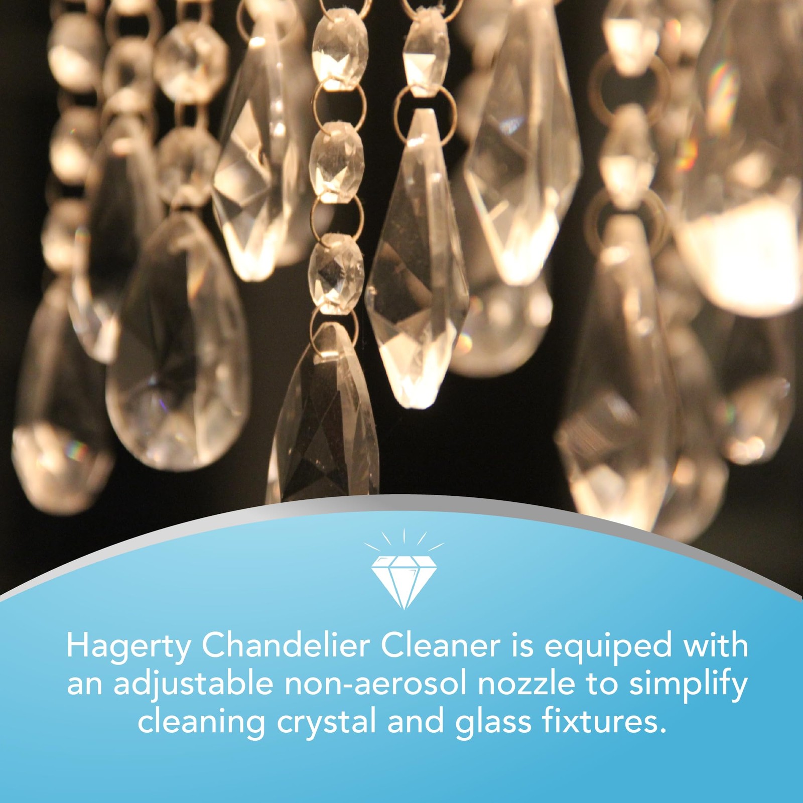 Chandelier Cleaner – Spray On Chandelier Cleaner Drip Dry Spray No Wipe – Cry…
