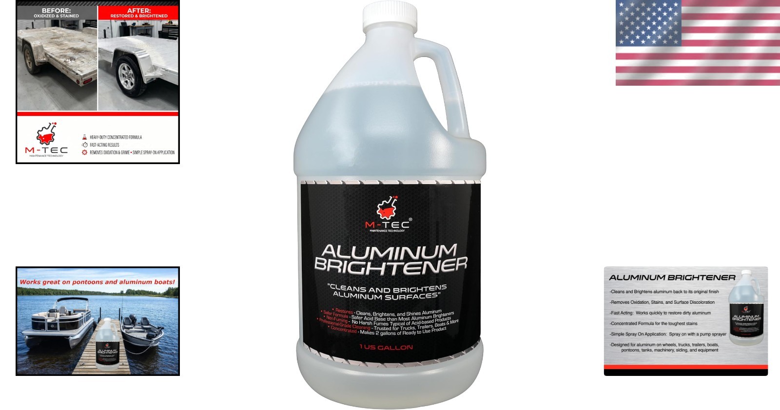 Aluminum Brightener Concentrate – Heavy-Duty Cleaner for Boats, Trailers, Wheels