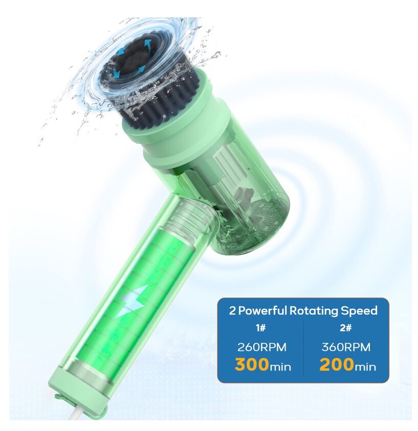 Voweek Electric Spin Scrubber Cordless Power Cleaning Brush | VW-SP01 | Blue