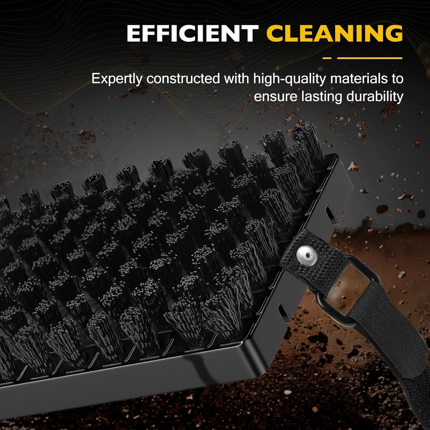 Truck Step Mounted Brush – Heavy Duty Boot Brush Cleaner for Trucks, Rvs, Suvs &