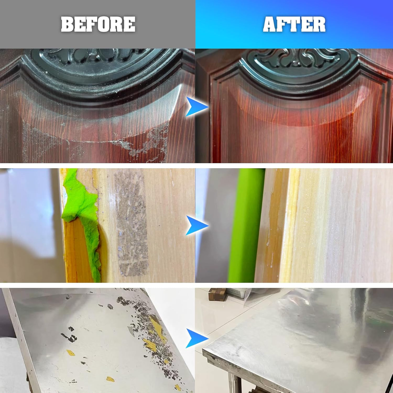 Adhesive Remover – 7Oz Upgrade Formula Surface Safe Rapid Glue Remover with Scra