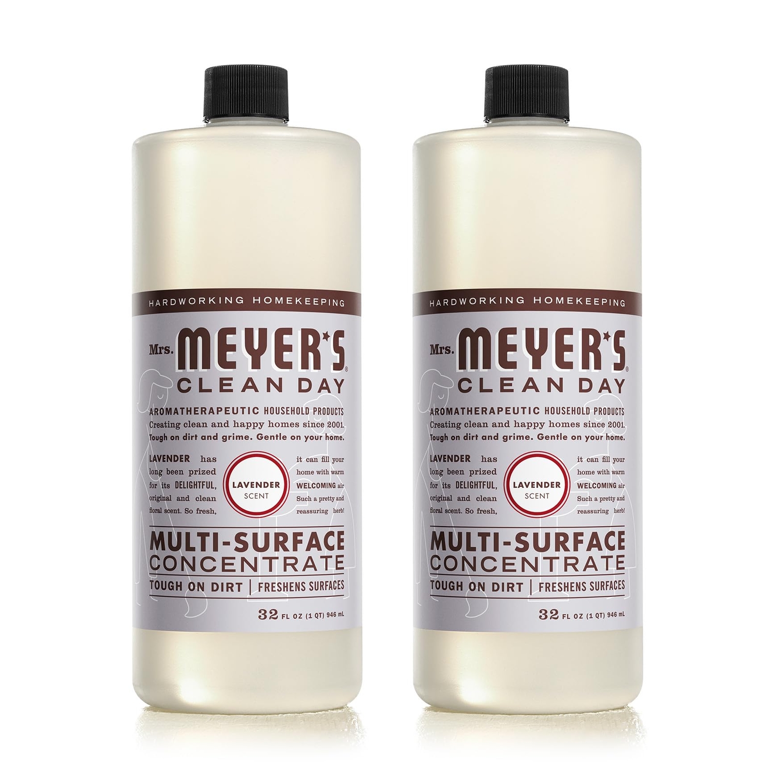 Mrs Meyers Clean Day Lavender Multi Surface Cleaner 32 Fl Oz Pack of 2