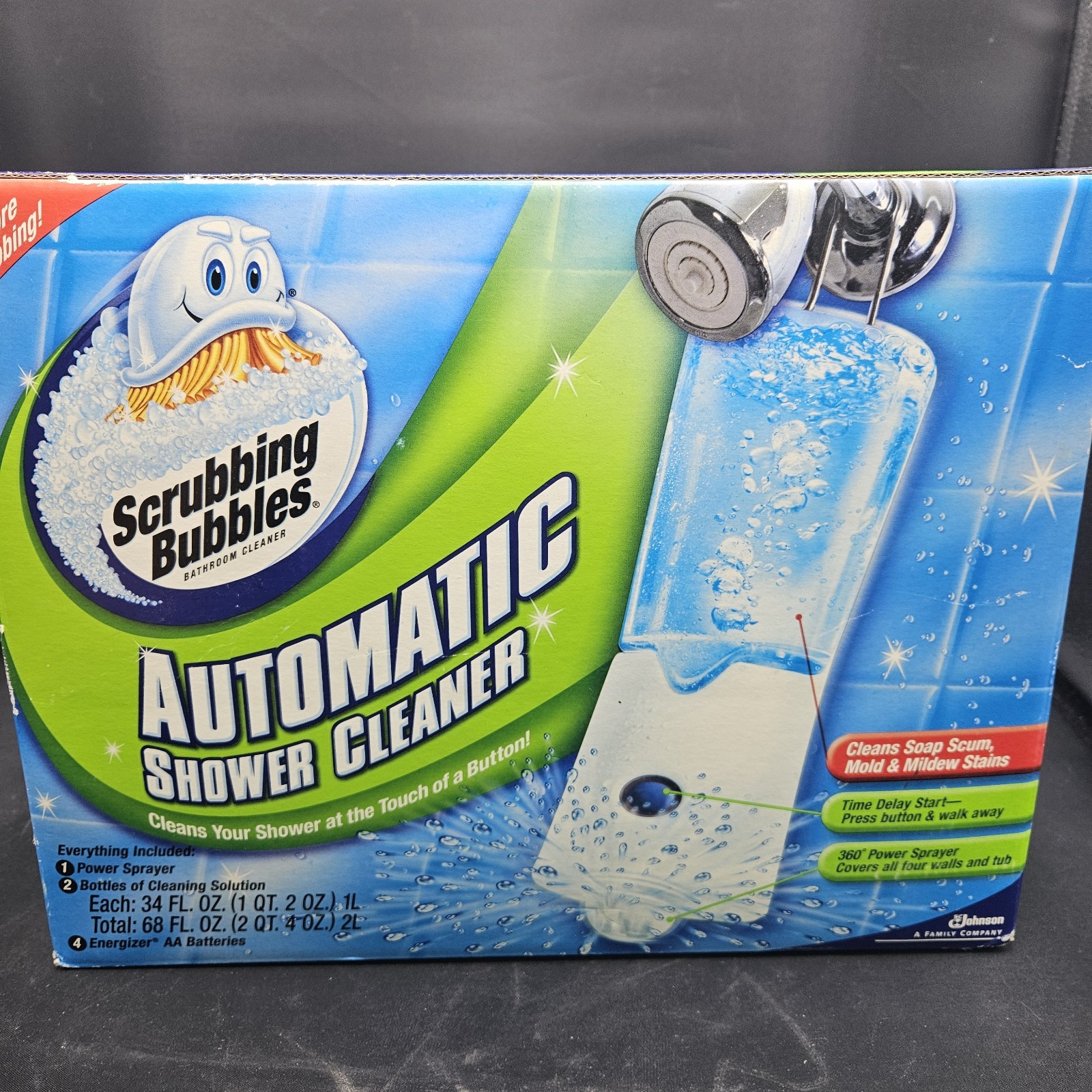 New Unused Scrubbing Bubbles Automatic Shower Cleaner Kit 2 Cleaning Solutions