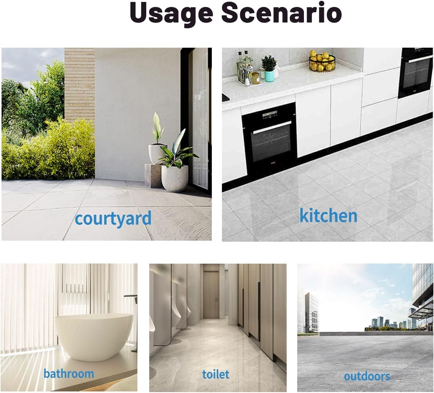Cepillo Para Fregar Pisos con Mango Ajustable 57″ Cerdas Duras Baño Cocina Patio