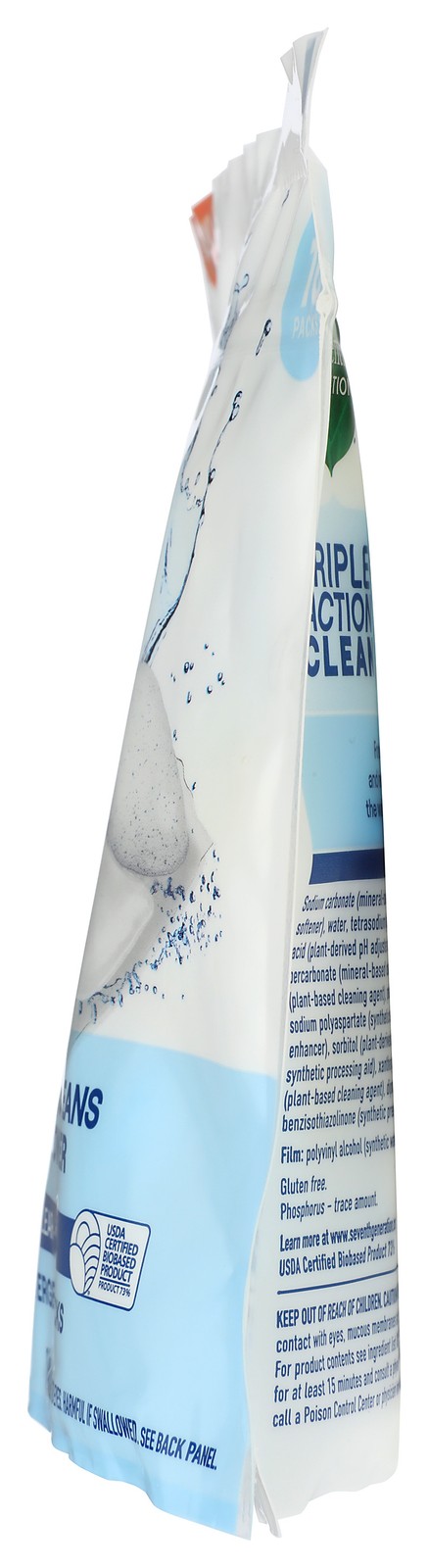 Free And Clear Dishwasher Detergent Packs By Seventh Generation 8 Pack