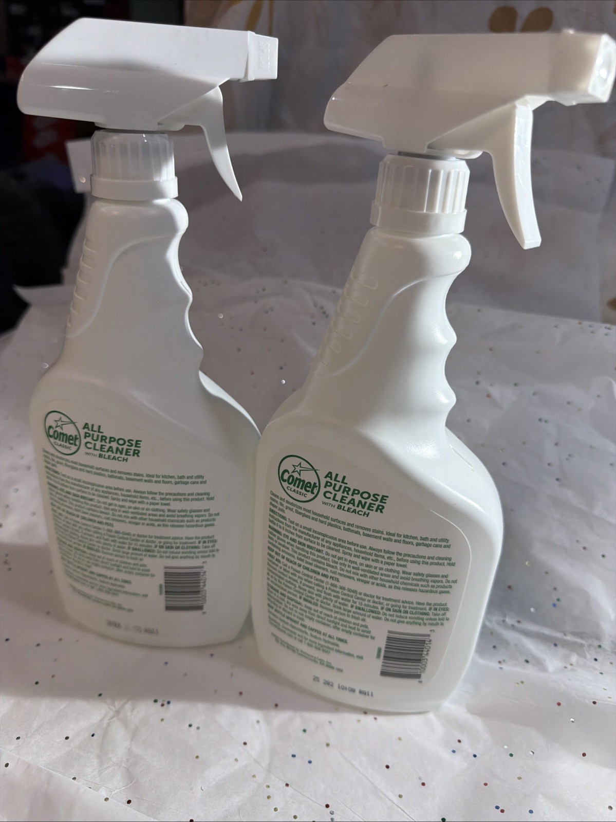 Comet All-Purpose Cleaner Spray with Bleach (2 Pack) for Kitchen Bathroom