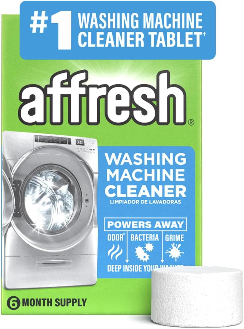 Affresh Washing Machine Cleaner, Helps Power Away Odor Causing Bacteria & Grime