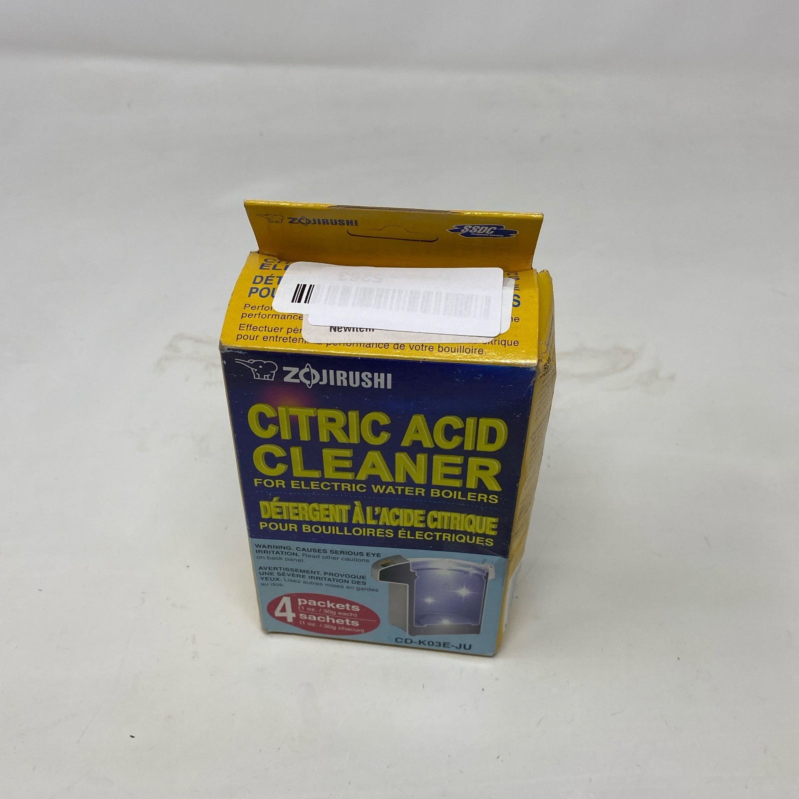 Zojirushi Citric Acid Cleaner 4 Packets (1oz each) White CD-K03EJU