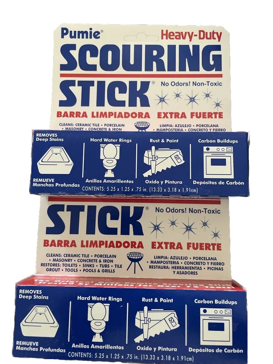 Pumie Scouring Stick, 5.25 x 1.25 x 75 in Lot of 2